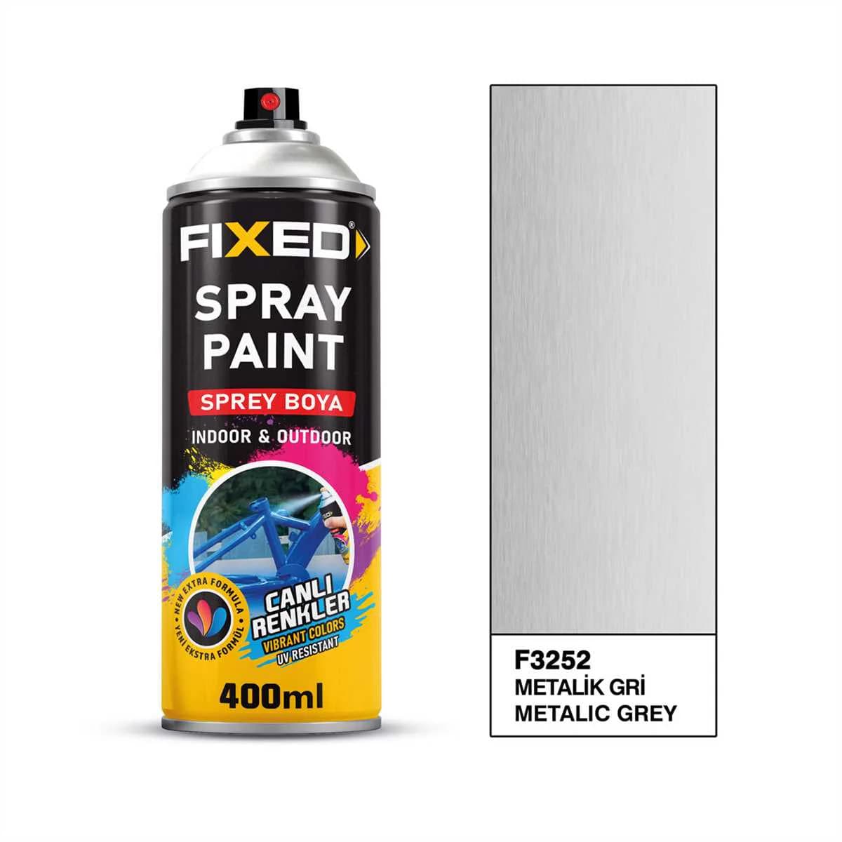 SPREY BOYA AKRİLİK - METALİK GRİ 320 GR 400 ML