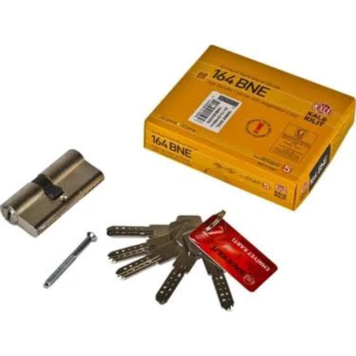 KALE KİLİT 164 BNE Bilyalı Barel Kapı Kilidi 90 mm Nikel